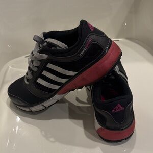 Adidas  Black and Pink Athletic Sneakers